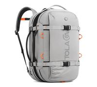 Tolaccea Reiserucksack, Handgepäck Rucksack Flugzeug, TSA-Freundlicher Laptop Rucksack 15,6 Zoll, Erweiterbar 40L auf 50L, Weekender Herren für Reise Wandern Camping
