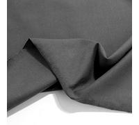 TOLKO 50cm Baumwoll-Jersey für Shirt Kleid Rock | Kleiderstoff weich Blickdicht knitterarm elastisch | Stoffe zum Nähen Stoff Meterware | 150cm breit Baumwollstoff (Anthrazit)