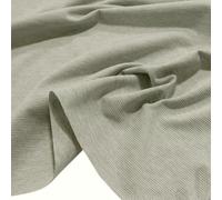 TOLKO Baumwoll-Jersey in Pin Point Optik für Shirt Kleid Rock | Weich blickdicht elastisch | Jersey Stoff Meterware Kleiderstoff Stoffe zum Nähen | 150cm breit Baumwollstoff (Beige)