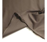 TOLKO Baumwollstoffe Sommer Batist aus Baumwolle | elastischer Nesselstoff als Modestoff Kleiderstoff Dekostoff | Stoffe zum Nähen Meterware Baumwolle (Schoko Braun)