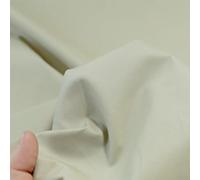 TOLKO Baumwollstoffe Sommer Popeline aus Baumwolle | elastischer Nesselstoff als Modestoff Kleiderstoff Dekostoff | Stoffe zum Nähen Meterware Baumwolle (Beige)