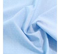 TOLKO Designer Baumwollstoff Meterware uni | Popeline Stoff aus ÖkoTex Baumwolle | Kleiderstoff Dekostoff Vorhangstoff Patchwork Stoffe zum Nähen (Hell Blau)