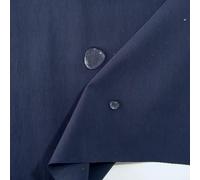 TOLKO Outdoor-Stoff Wasserdicht | atmungsaktive Baumwollstoff Meterware beschichtet für Regenjacke Hose Plane Regenschutz | Stoffe zum Nähen Meterware | pflegeleicht, weich flexibel (Schwarz Blau)