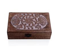 Tolle Geburtstag Geschenkideen Handgemachte dekorative Schmuckschatulle aus Holz Schmuck Organizer Andenken Box Schatztruhe Schmuckhalter Uhrenbox Aufbewahrungsbox Einweihungsgeschenke Frauen