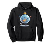 Tolle Weihnachtsdekoration mit coolem E-Gitarren-Look Pullover Hoodie