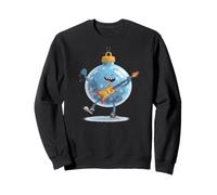 Tolle Weihnachtsdekoration mit coolem E-Gitarren-Look Sweatshirt