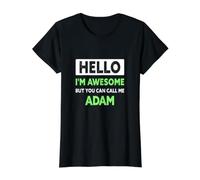 Toller Adam SAGT lustigen Adam-Namen Preisgünstiges Grafik-T-Shirt, Damen, Schwarz, XL