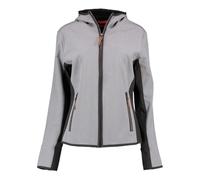 TOM COLLINS Damen Softshelljacke Übergangsjacke Outdoorjacke mit Kapuze Gixud, Größe:44, Farbe:hellgrau