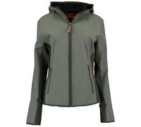 TOM COLLINS Damen Softshelljacke Übergangsjacke Outdoorjacke mit Kapuze Gixud, Größe:50, Farbe:oliv