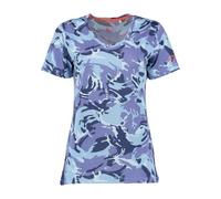 TOM COLLINS Damen T-Shirt Kurzarm Shirt mit V-Ausschnitt Triku, Größe:46, Farbe:Kornblau