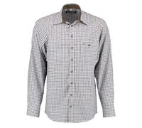 TOM COLLINS Herren Hemd Langarm Freizeithemd mit Button-Down Kragen Gomfevu, Größe:39/40, Farbe:mittelbraun