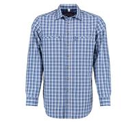 TOM COLLINS Herren Hemd Langarm Freizeithemd mit Haifischkragen Ekasy, Größe:39/40, Farbe:Jeans