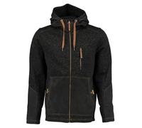 TOM COLLINS Herren Strickfleecejacke Übergangsjacke mit Kapuze Mumep, Größe:4XL, Farbe:anthrazit