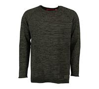 TOM COLLINS Herren Strickpullover Feinstrick mit Rundhalsausschnitt Nusupi, Größe:5XL, Farbe:Oliv
