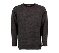 TOM COLLINS Herren Strickpullover Feinstrick mit Rundhalsausschnitt Nusupi, Größe:L, Farbe:anthrazit