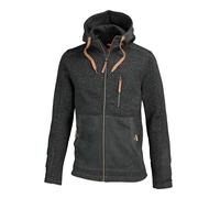 Tom Collins Strickfleece Jacke mit Kapuze anthrazit, Größe XXL, Herren, Synthetik