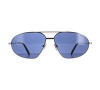 Tom Ford Aviator Herren glänzend Gunmetal blau Bradford FT0771 Einheitsgröße