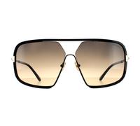 Tom Ford Aviator Herren Glänzend Schwarz Smoke Gradient Einheitsgröße