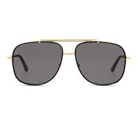 Tom Ford BENTON FT0693 30A Metall Eckig Goldfarben/Schwarz Sonnenbrille, Sunglasses