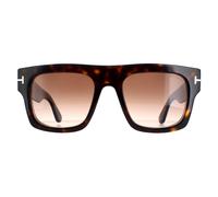 Tom Ford FT0711 Fausto 52F dark havana brown gradient sunglasses Einheitsgröße