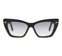 Tom Ford FT0871 01B Kunststoff Schmetterling / Cat-Eye Schwarz/Schwarz Sonnenbrille, Sunglasses