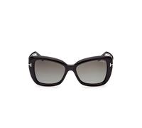 Tom Ford FT1008 01B Kunststoff Schmetterling / Cat-Eye Schwarz/Schwarz Sonnenbrille, Sunglasses Schwarz/Schwarz Mittel