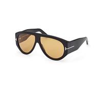 Tom Ford Mann Sunglass FT1044 - Rahmenfarbe: Glänzendes Schwarz, Linsenfarbe: Braun