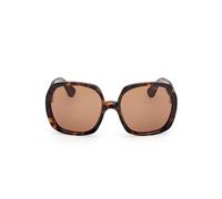 Tom Ford Damen Sonnenbrille - Saffron - FT1221 - 52E - 60mm - Braun, Havana, Quadratisch