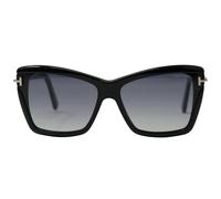 Tom Ford Sonnenbrillen LEAH FT 0849 Shiny Black/Grey Shaded 64/15/135 Damen