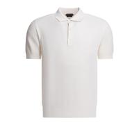 Tom Ford - Silk And Cotton Pique Polo Shirt - Größe 52 - weiß
