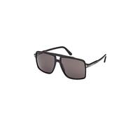 TOM FORD Herren FT1177 KEMP 01A Gläser SONNENBRILLEN Acetat Schwarz Rauch Quadratisch Normal