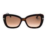 Tom Ford - Sonnenbrille Mit Farbverlauf In Dunklem Havanna-rahmen Einheitsgröße