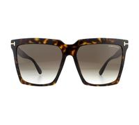 Tom Ford Sonnenbrille Sabrina 02 FT0764 52K Dunkle Havanna Roviex Braun Gradient Einheitsgröße