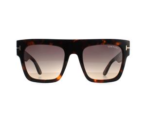 Tom Ford Square Womens Dark Havana Smoke Gradient Einheitsgröße
