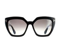 Tom Ford PHOEBE FT 0939 Shiny Black/Grey Shaded 56/17/140 Damen Sonnenbrillen