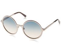 Tom Ford Unisex-Erwachsene FT0572 14W 57 Sonnenbrille, Grau (Rutenio Chiaro Luc/Blu Grad)