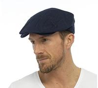Tom Franks Schiebermütze für Herren, Baumwolle/Leinen, leicht, Vintage-Stil Gr. L/XL, navy