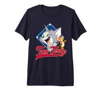 Tom & Jerry Diamond Faces Premium T-Shirt