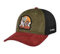 Tom & Jerry Faux Suede Cap by Capslab bordeaux-oliv One Size