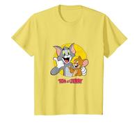 Tom & Jerry PAPL2320 Cartoon Animation Sabotage Thumbs Up T-Shirt, Kinder, Gelb, 152