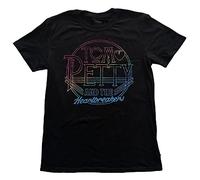 Tom Petty & The Heartbreakers T Shirt Circle Logo Official Black, Schwarz, L