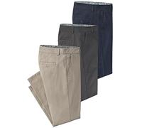 Tom Ramsey 3er Pack Freizeithosen, Set mit 3 Herrenhosen, Baumwollhose mit Komfortbund & Stretch-Anteil, hautsympathisch & formstabil, Gr. 24-60