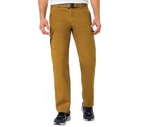 Tom Ramsey Herren Cargohose mit Gürtel, Bequeme Outdoorhose für den Mann, Lange Freizeithose mit geradem Bein & 6 Taschen, atmungsaktiv & hautfreundlich, Curry, Gr. 52
