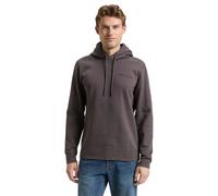 Tom Tailor Hoodie 1048635 Herren Tarmac Grau – 70% Baumwolle, 30% Polyester, mit Logostick XXL