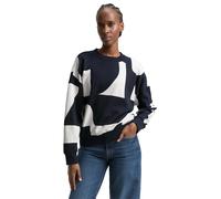 Tom Tailor Denim Sweatshirt 1049413 Damen – Rundhals, bedruckt, 100% Baumwolle, Loose Fit – Größe S