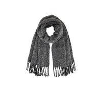 TOM TAILOR Damen Schal mit Glitzer-Effekt, schwarz, Uni, Gr. ONESIZE