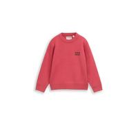 tom tailor kids - Oversize Strickpullover mit Print Berry Red - Gr. - 110