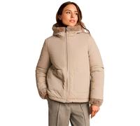 Wendejacke TOM TAILOR "Regular", Damen, Gr. 3XL, soft taupe grau, Web, Fleece, Obermaterial: 100% Polyamid, unifarben, bequem hüftbedeckend, Rundhals, elastischer Bund, Jacken, beidseitig tragbar / Fl