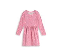 Jerseykleid TOM TAILOR, Mädchen, Gr. 92/98, N-Gr, rosa (pink mini butterfly design), Obermaterial: 95% Baumwolle, 5% Elasthan, A-Linie, Kleider Jerseykleid (86861639-92) pink mini butterfly design