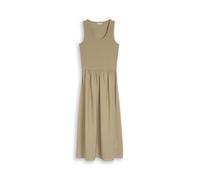 Tom Tailor - 2-in-1 Midi-Kleid im Materialmix silver olive - Gr. - 42